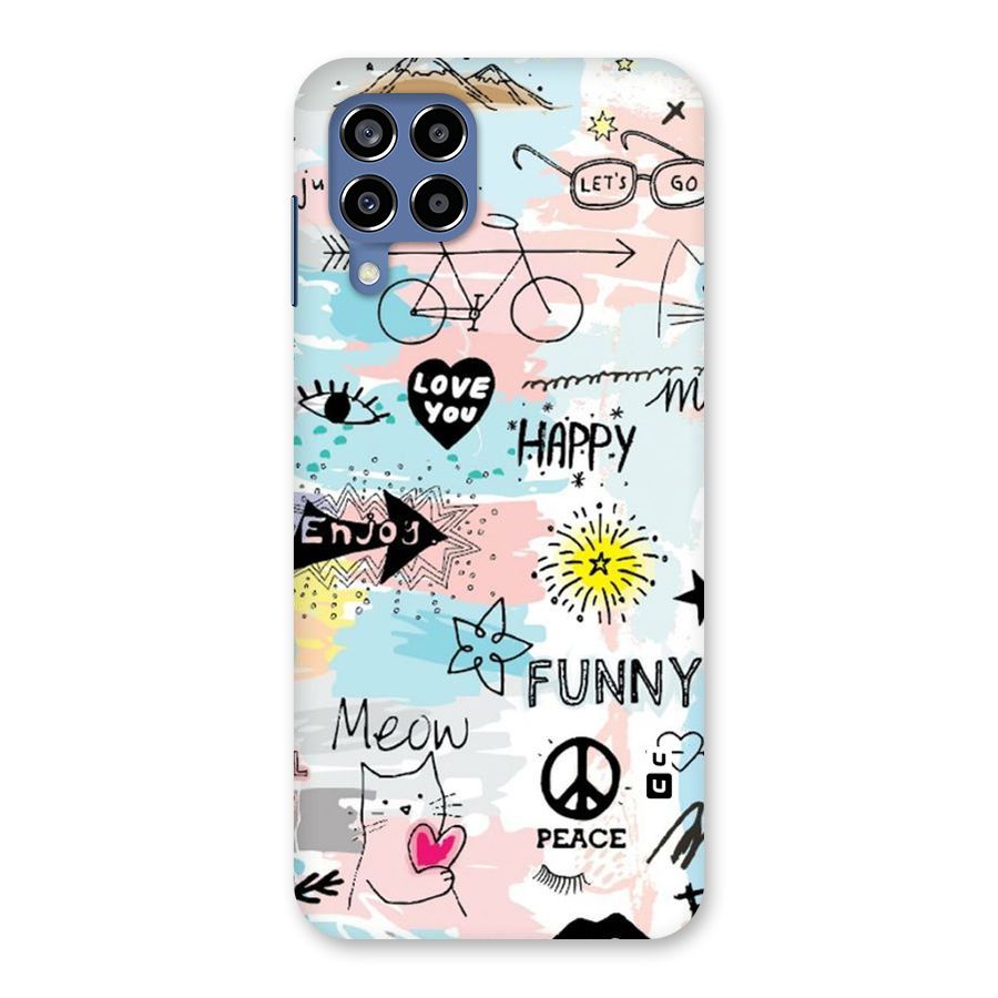 Peace And Funny Back Case for Galaxy M53 5G