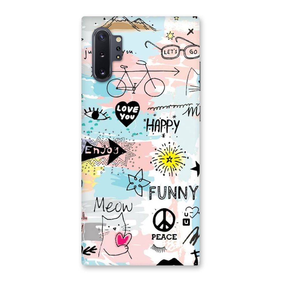 Peace And Funny Back Case for Galaxy Note 10 Plus