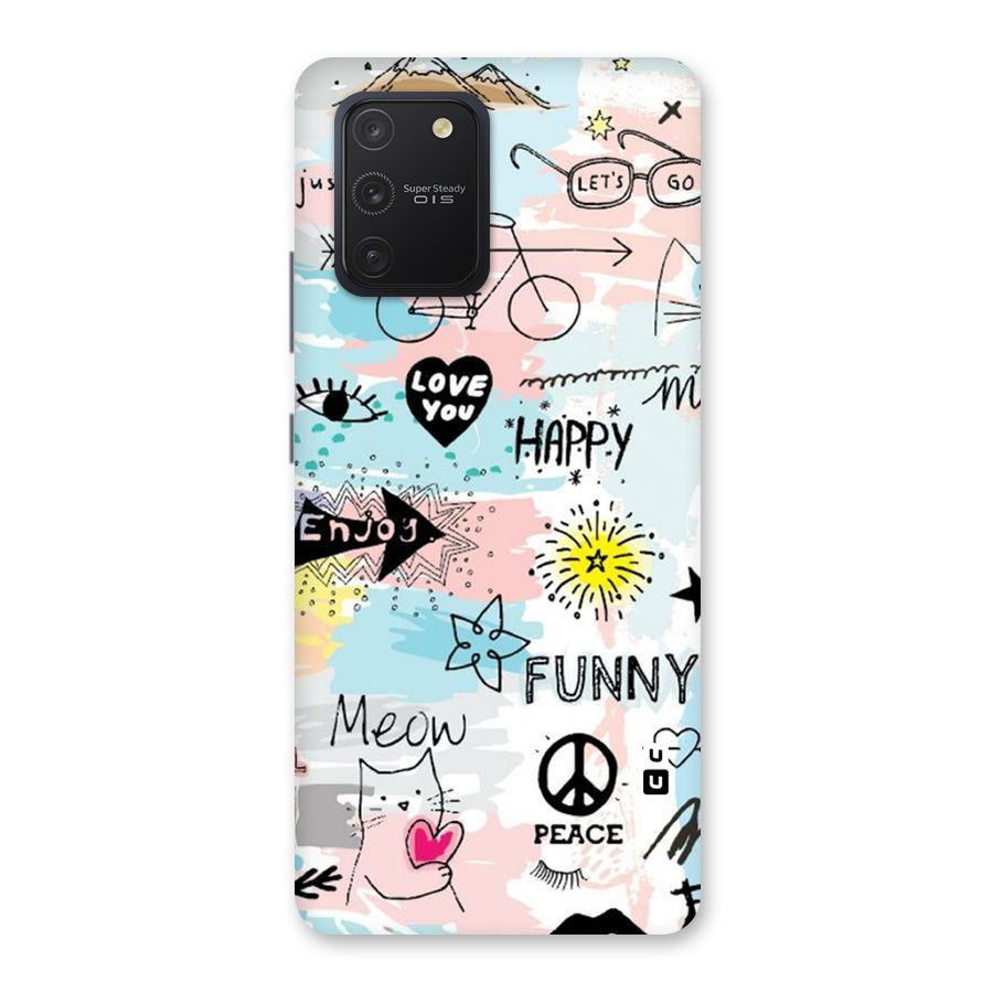 Peace And Funny Back Case for Galaxy S10 Lite