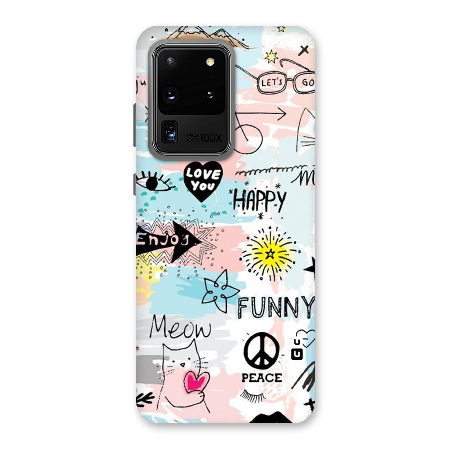 Peace And Funny Back Case for Galaxy S20 Ultra