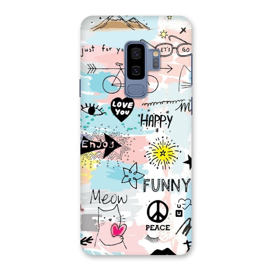 Peace And Funny Back Case for Galaxy S9 Plus