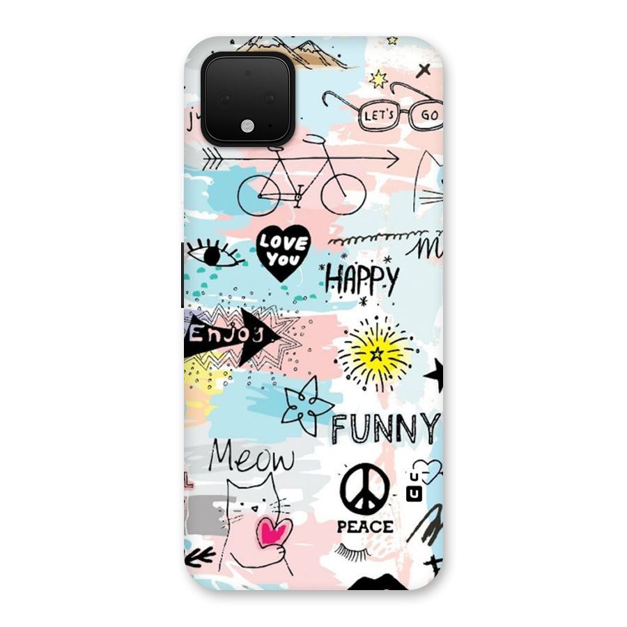 Peace And Funny Back Case for Google Pixel 4 XL