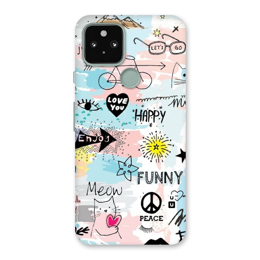 Peace And Funny Back Case for Google Pixel 5