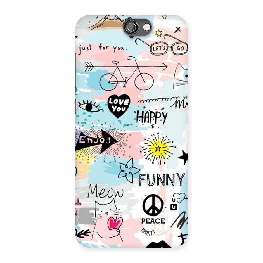 Peace And Funny Back Case for HTC One A9