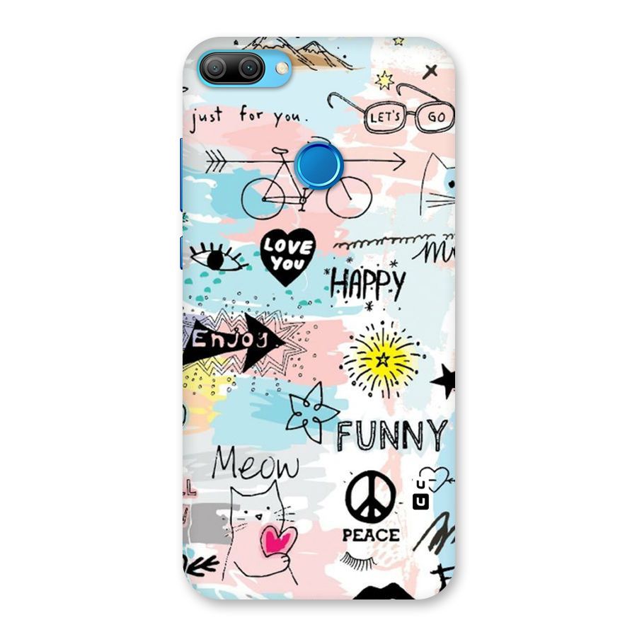 Peace And Funny Back Case for Honor 9N