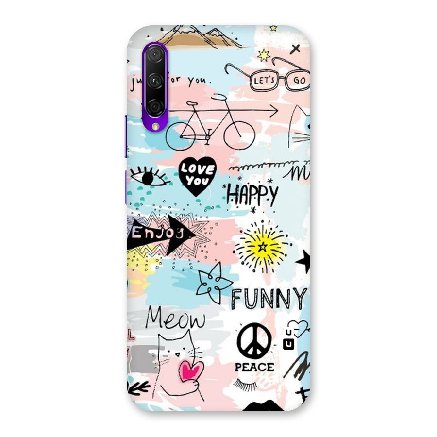Peace And Funny Back Case for Honor 9X Pro