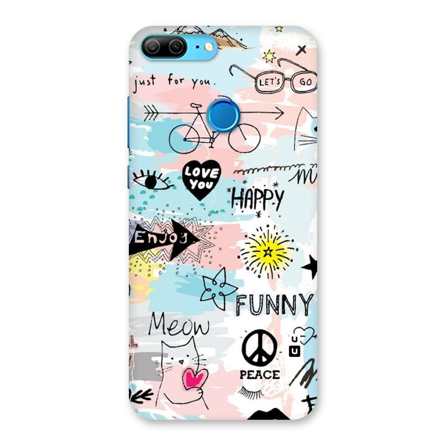 Peace And Funny Back Case for Honor 9 Lite