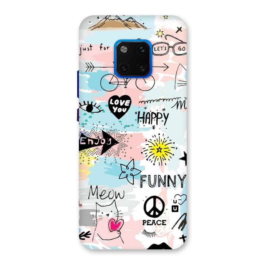 Peace And Funny Back Case for Huawei Mate 20 Pro