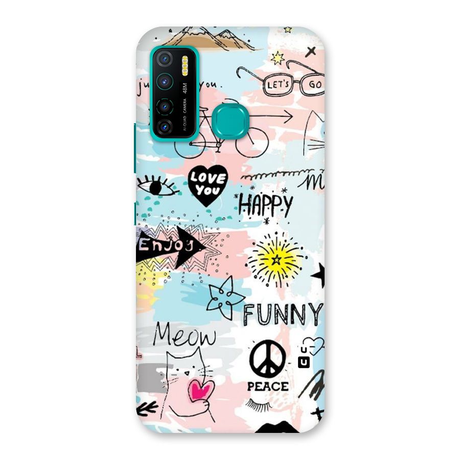 Peace And Funny Back Case for Infinix Hot 9 Pro