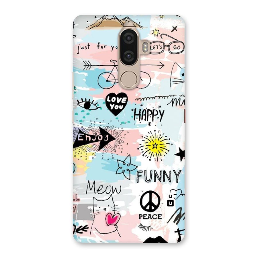 Peace And Funny Back Case for Lenovo K8 Note