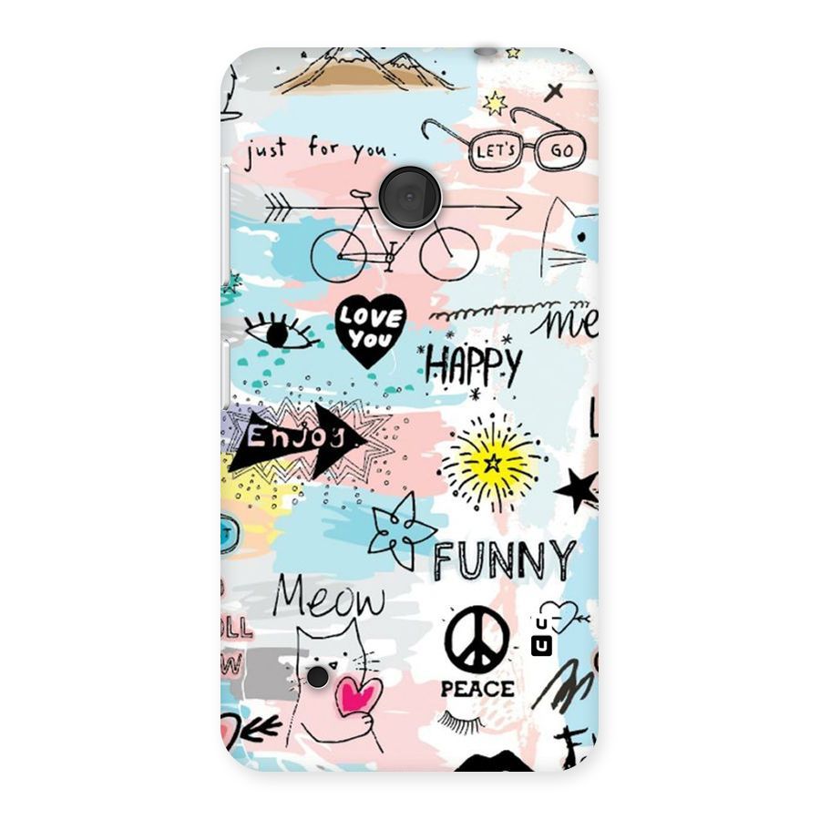 Peace And Funny Back Case for Lumia 530