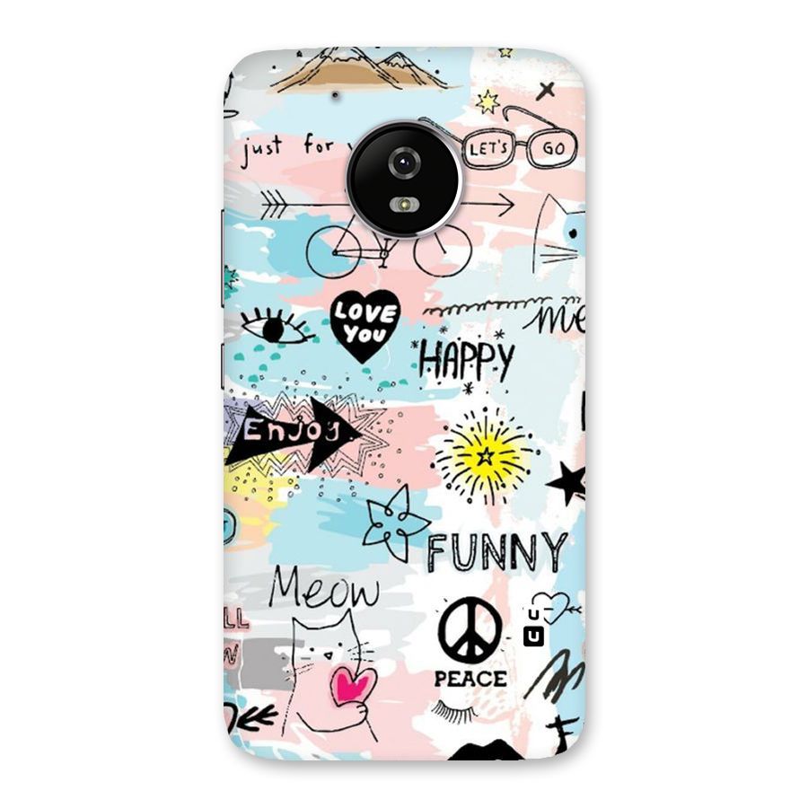 Peace And Funny Back Case for Moto G5