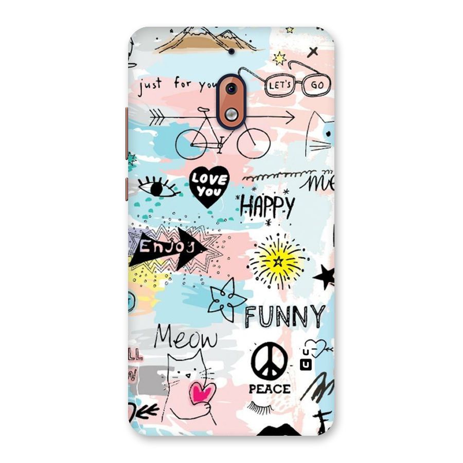 Peace And Funny Back Case for Nokia 2.1