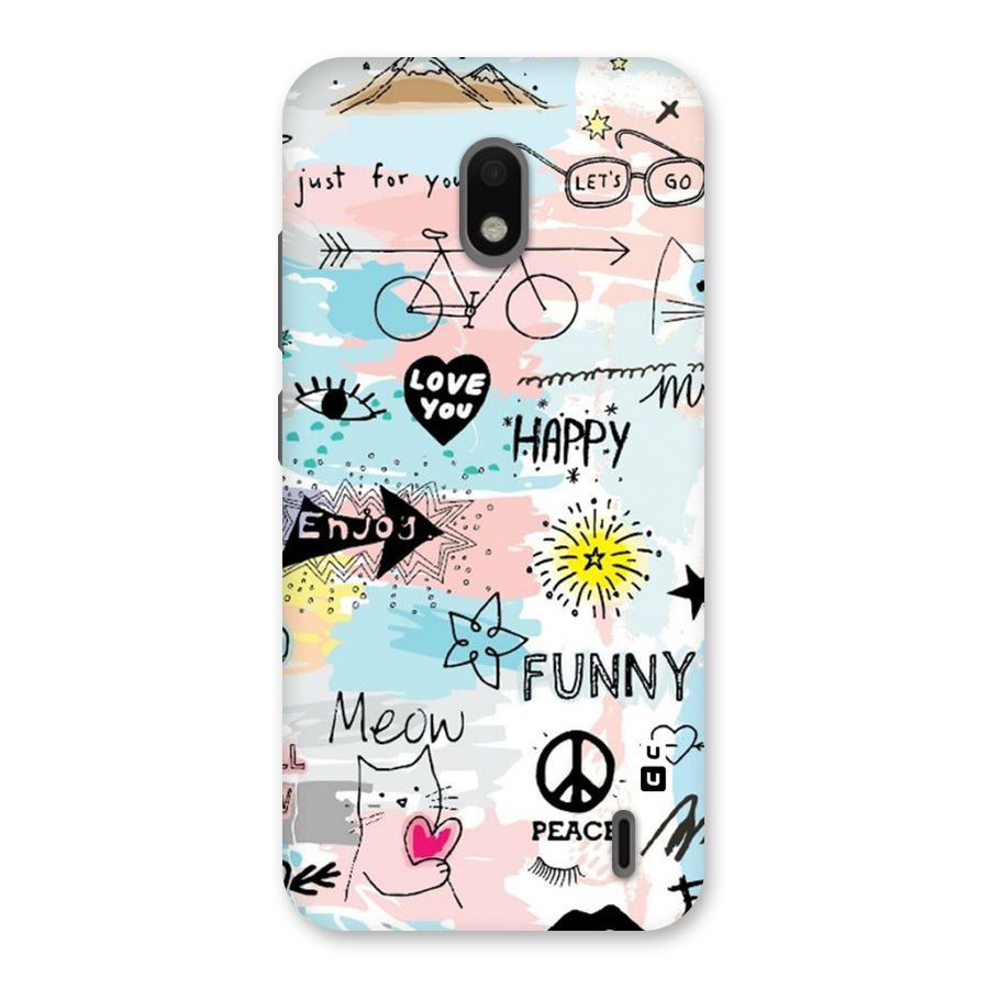 Peace And Funny Back Case for Nokia 2.2