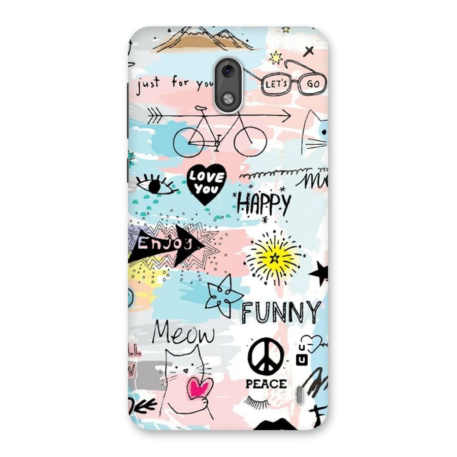 Peace And Funny Back Case for Nokia 2