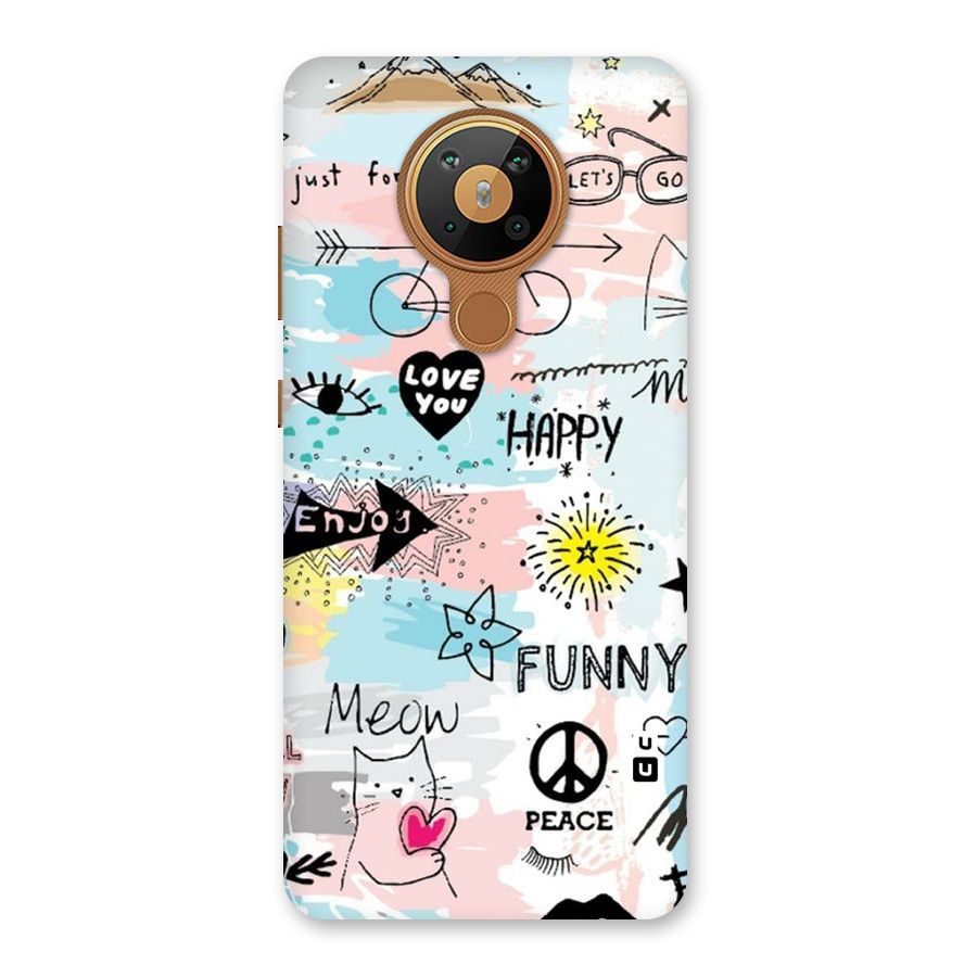 Peace And Funny Back Case for Nokia 5.3