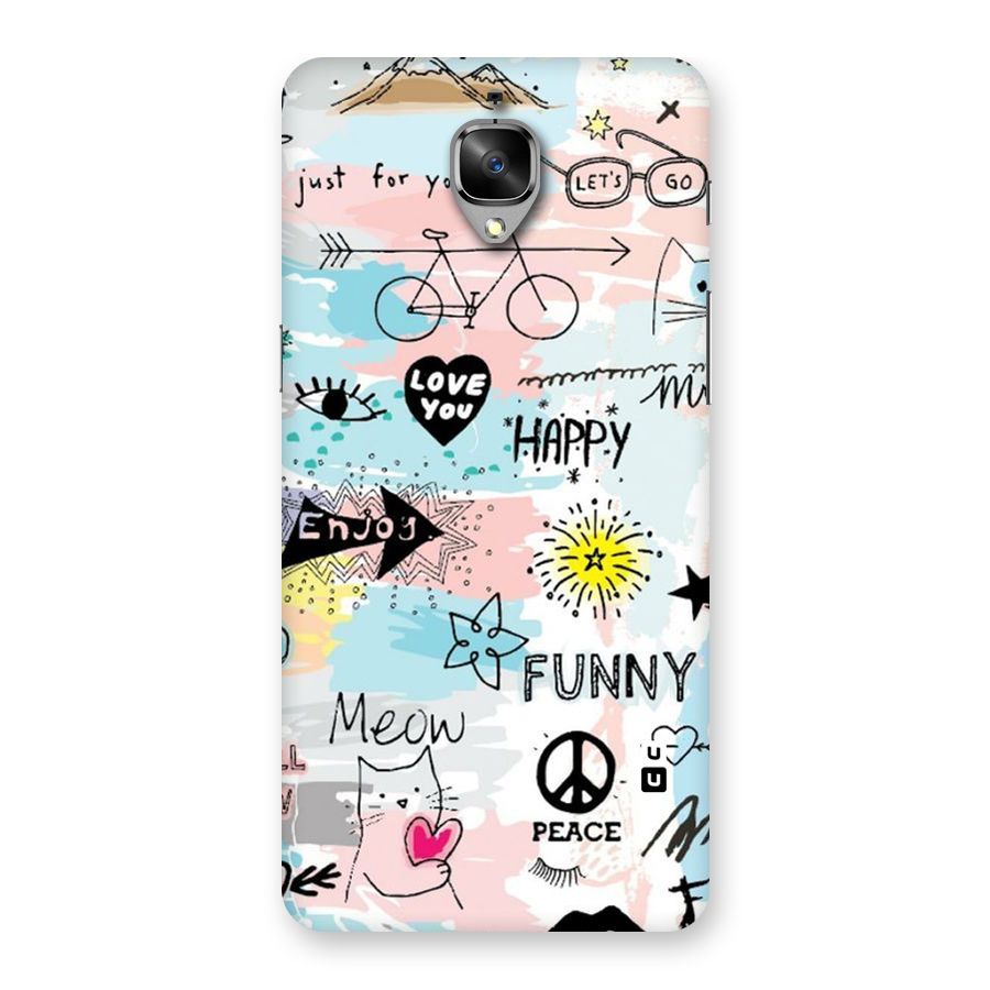 Peace And Funny Back Case for OnePlus 3T