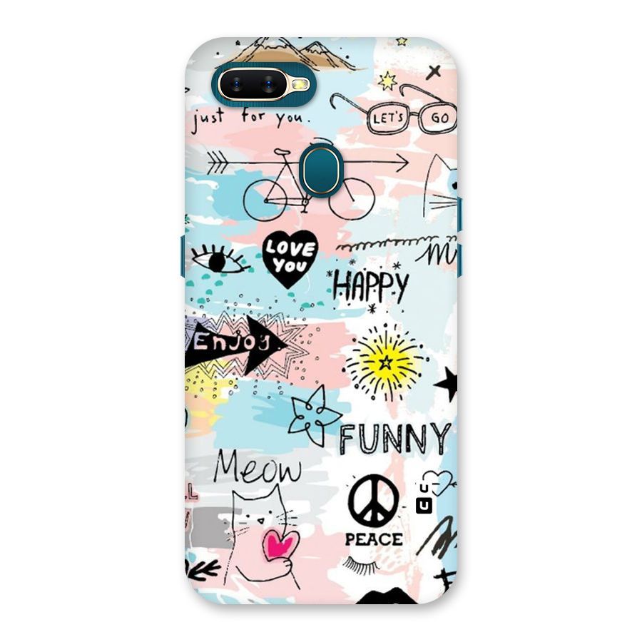 Peace And Funny Back Case for Oppo A11k