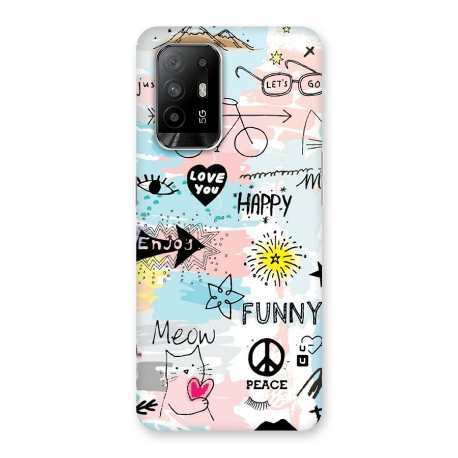 Peace And Funny Back Case for Oppo F19 Pro Plus 5G