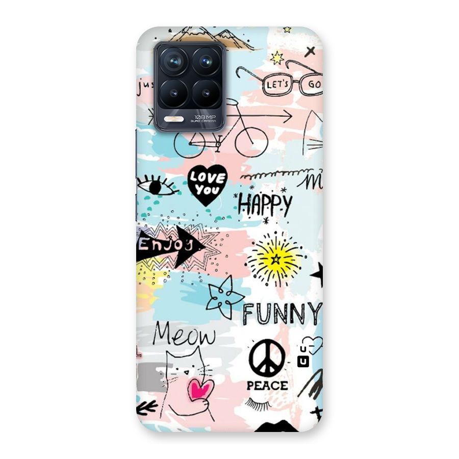 Peace And Funny Back Case for Realme 8 Pro