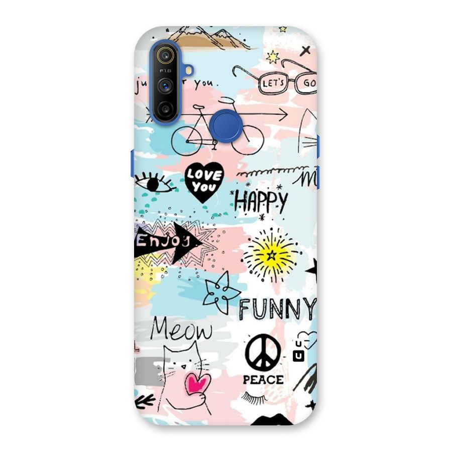 Peace And Funny Back Case for Realme Narzo 10A