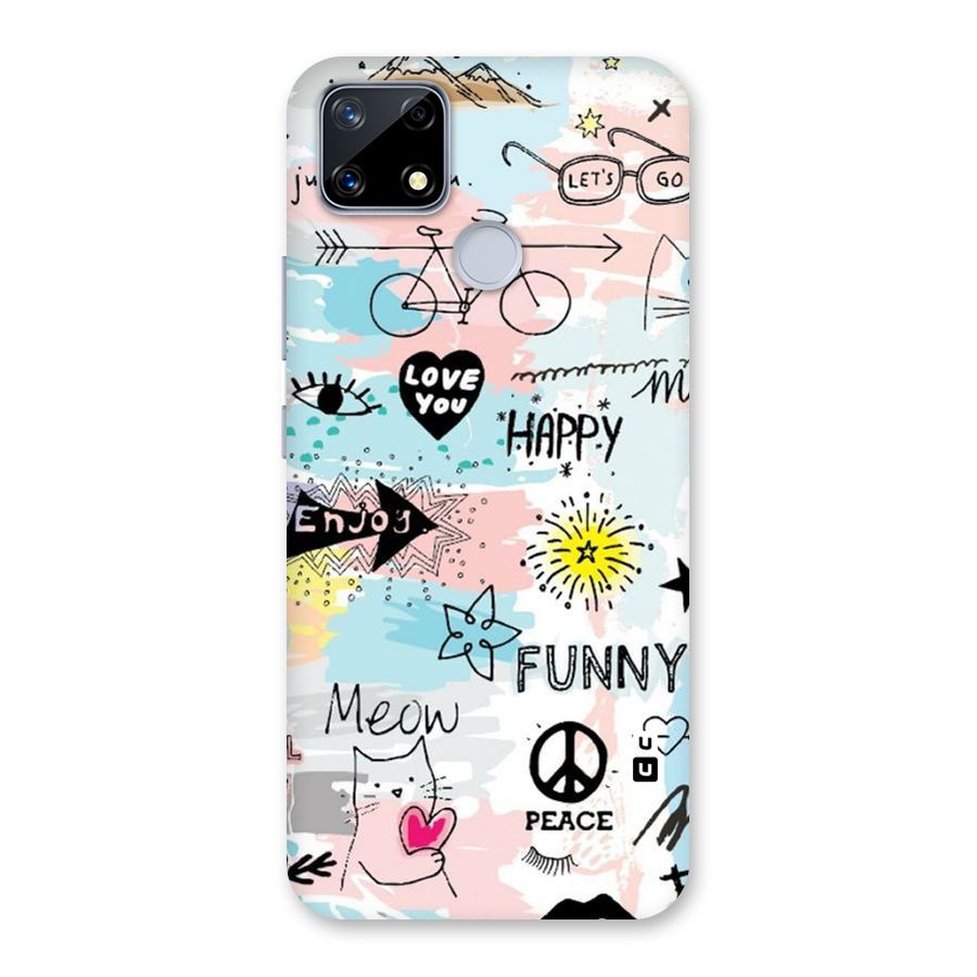 Peace And Funny Back Case for Realme Narzo 20