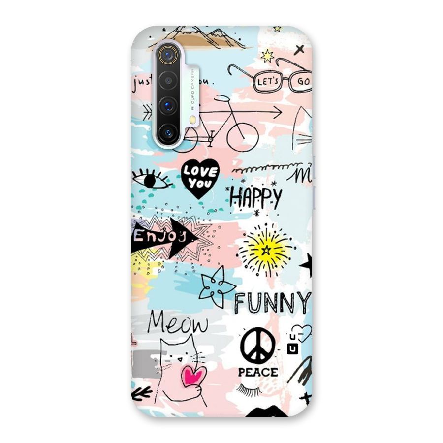 Peace And Funny Back Case for Realme X3
