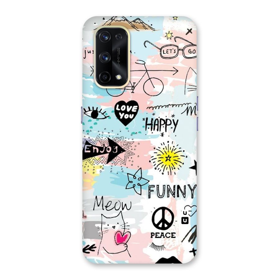 Peace And Funny Glass Back Case for Realme X7 Pro