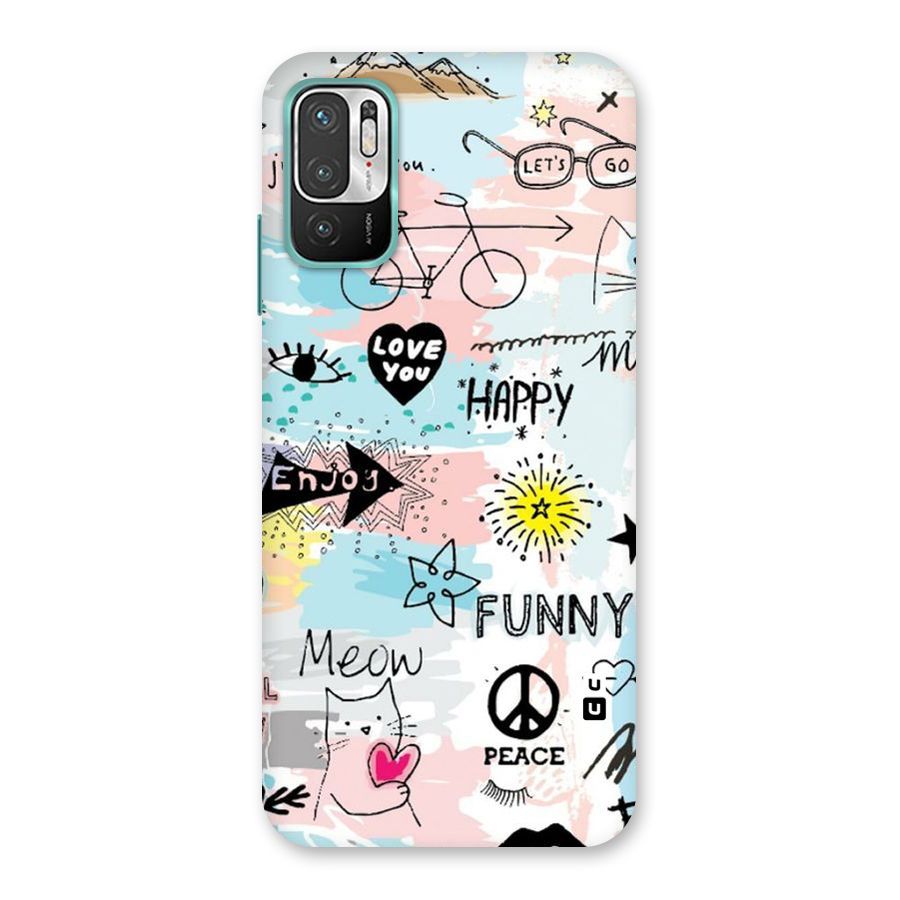 Peace And Funny Back Case for Redmi Note 10T 5G
