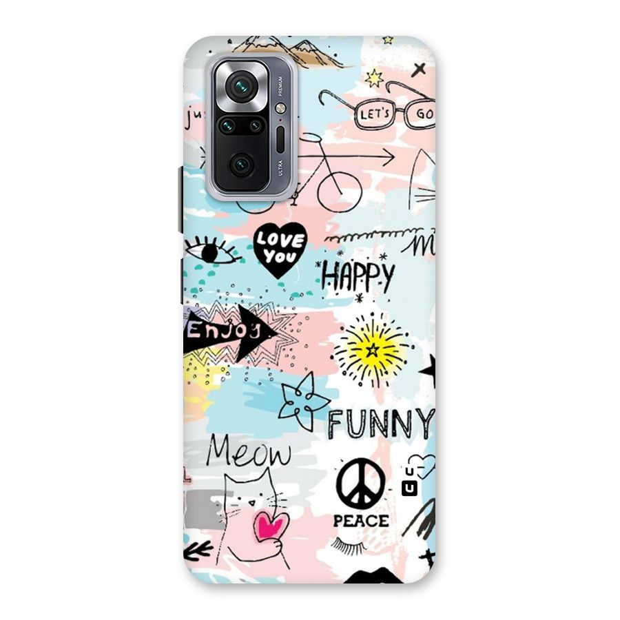 Peace And Funny Back Case for Redmi Note 10 Pro Max