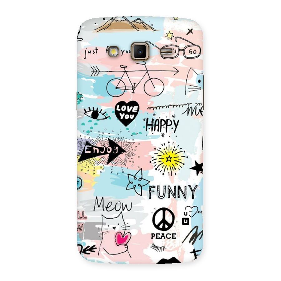 Peace And Funny Back Case for Samsung Galaxy Grand 2