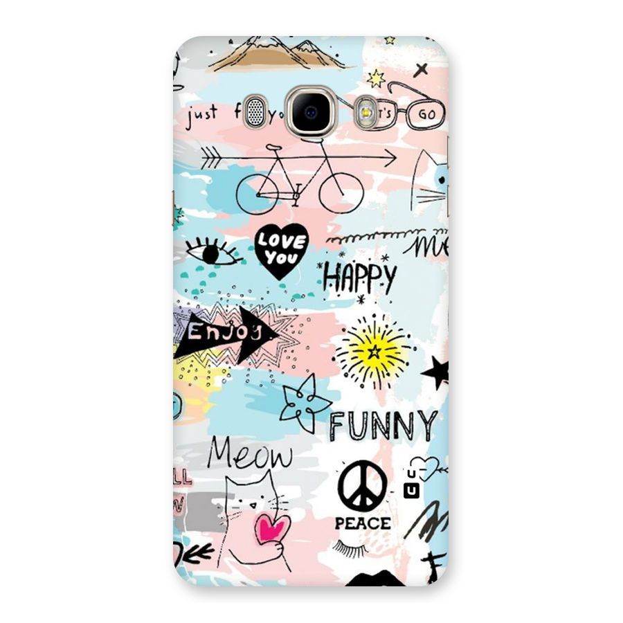 Peace And Funny Back Case for Samsung Galaxy J7 2016