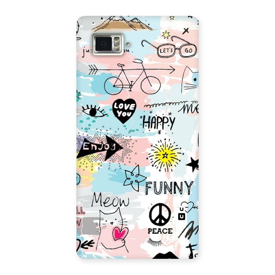 Peace And Funny Back Case for Vibe Z2 Pro K920