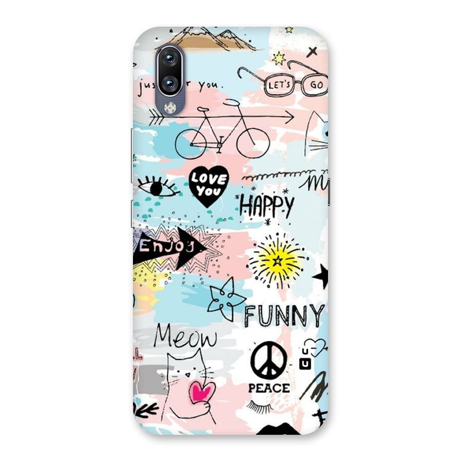 Peace And Funny Back Case for Vivo NEX