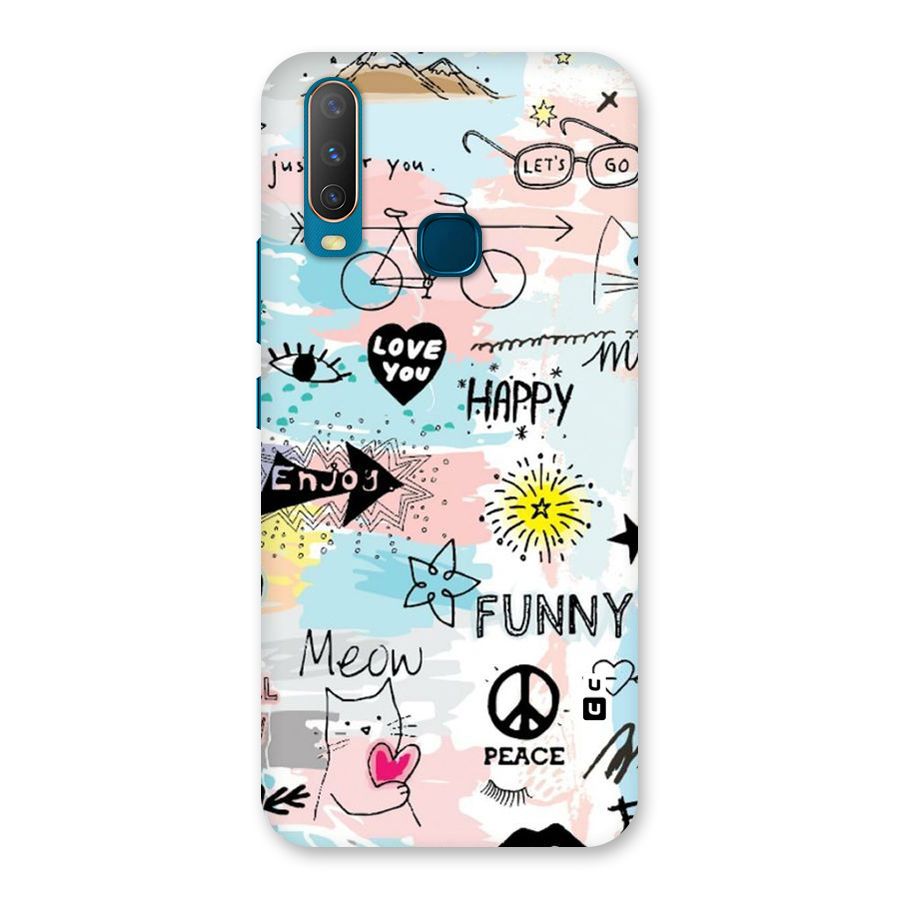 Peace And Funny Back Case for Vivo Y11