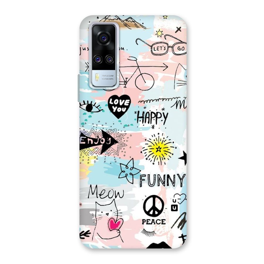 Peace And Funny Back Case for Vivo Y31