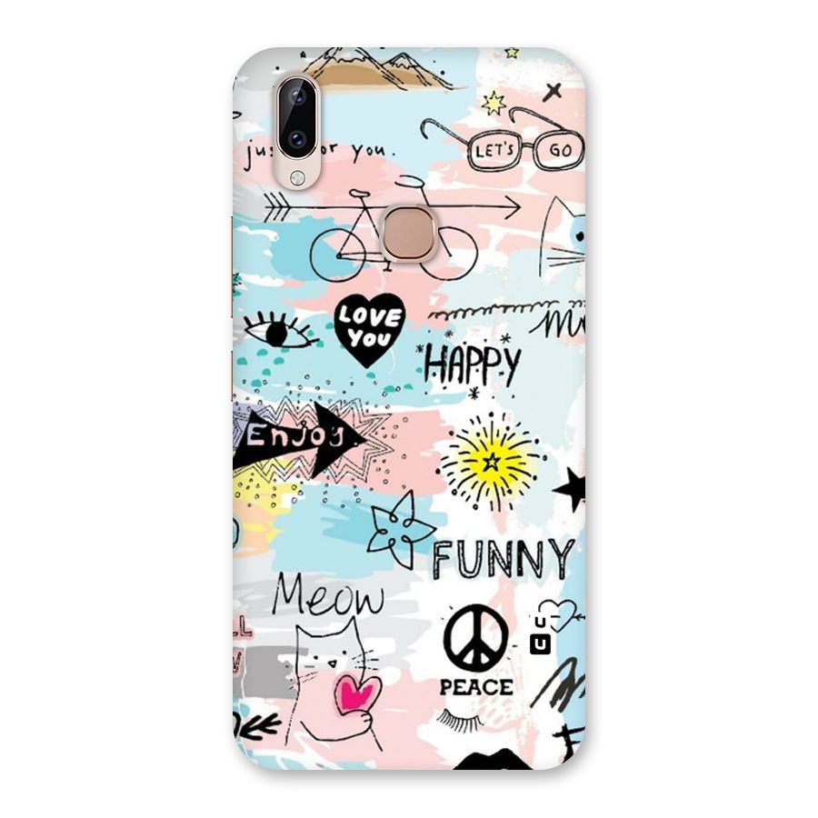 Peace And Funny Back Case for Vivo Y83 Pro