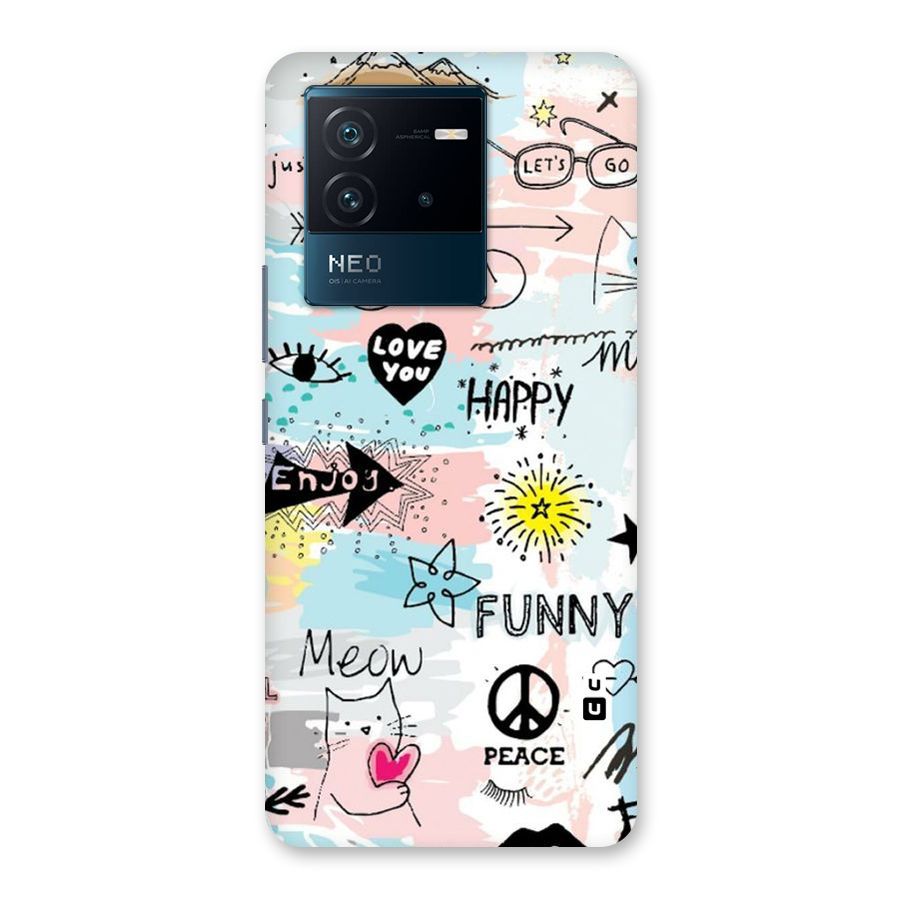 Peace And Funny Back Case for Vivo iQOO Neo 6 5G