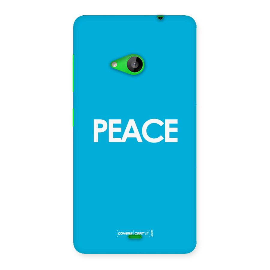 Peace Back Case for Lumia 535