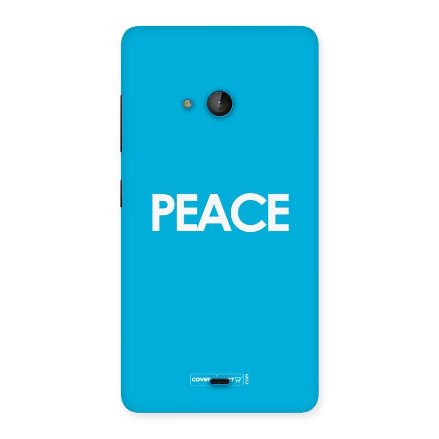 Peace Back Case for Lumia 540