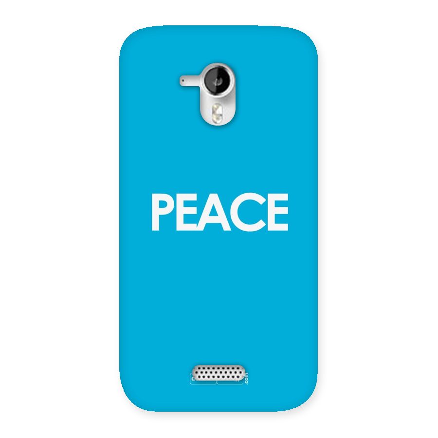 Peace Back Case for Micromax Canvas HD A116