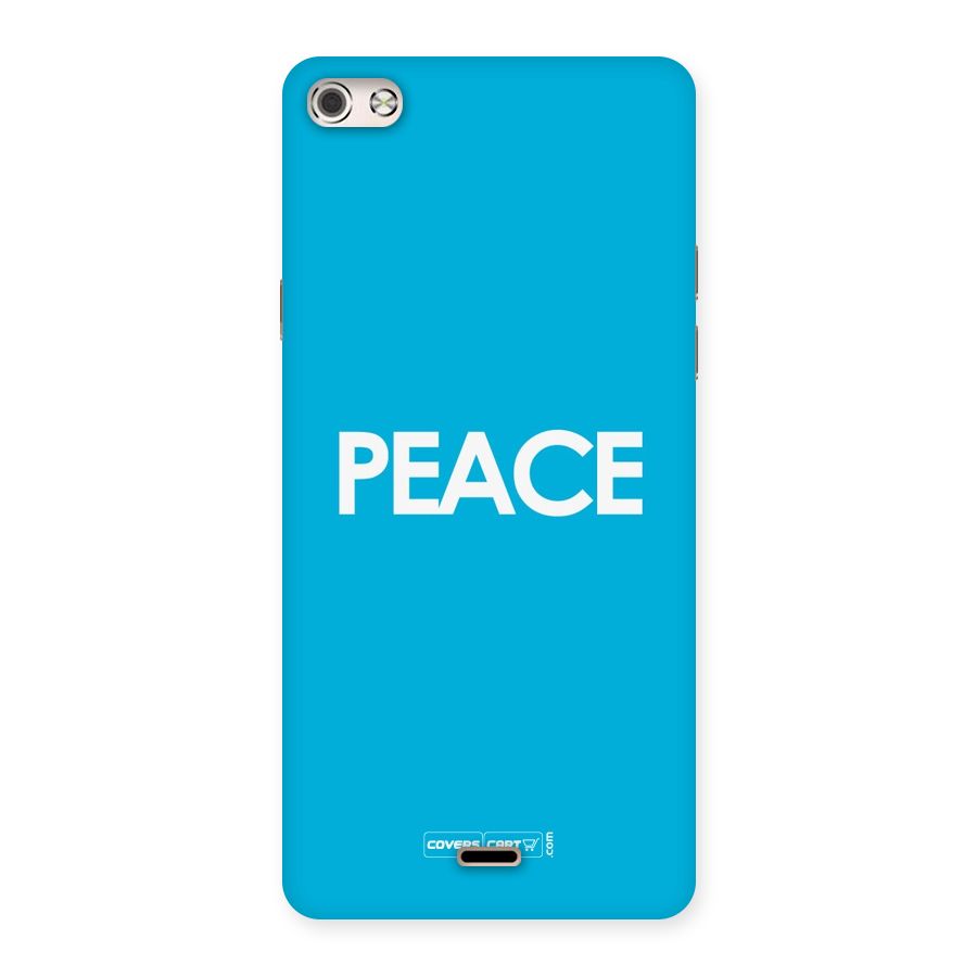 Peace Back Case for Micromax Canvas Silver 5