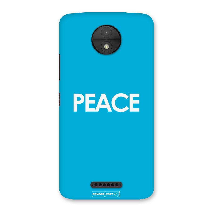 Peace Back Case for Moto C