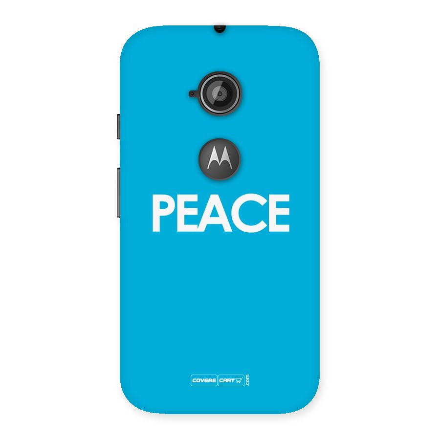 Peace Back Case for Moto E 2nd Gen
