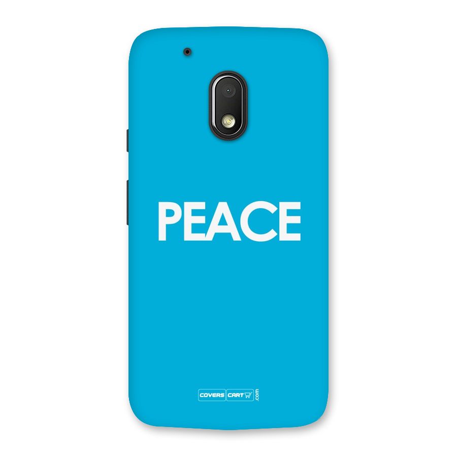 Peace Back Case for Moto G4 Play