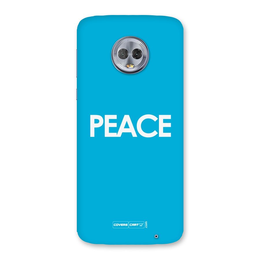 Peace Back Case for Moto G6 Plus