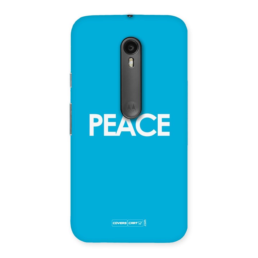 Peace Back Case for Moto G Turbo