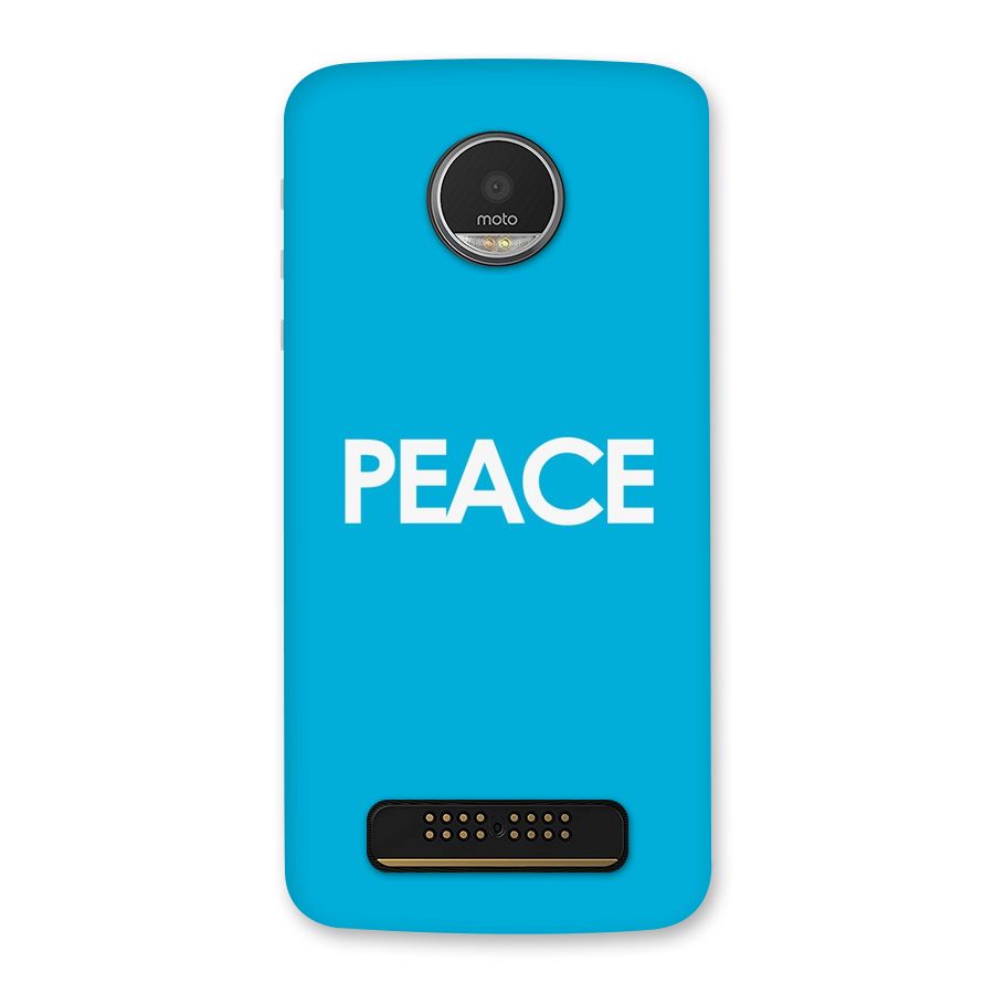 Peace Back Case for Moto Z Play