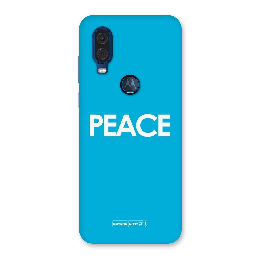 Peace Back Case for Motorola One Vision