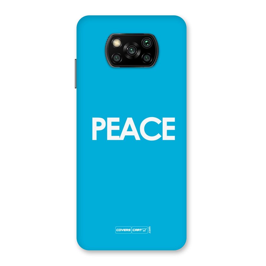 Peace Back Case for Poco X3